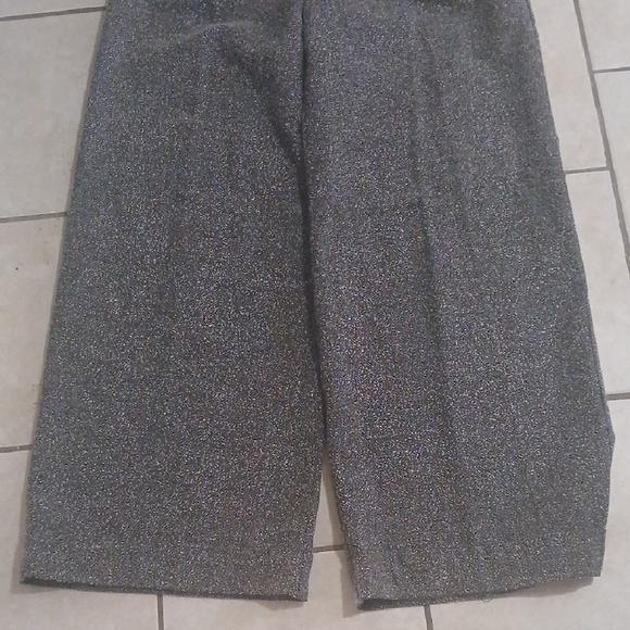 FREE PEOPLE Womens Size 8 Black and White Tweed Wide Leg Trousers - Picture 3 of 7
